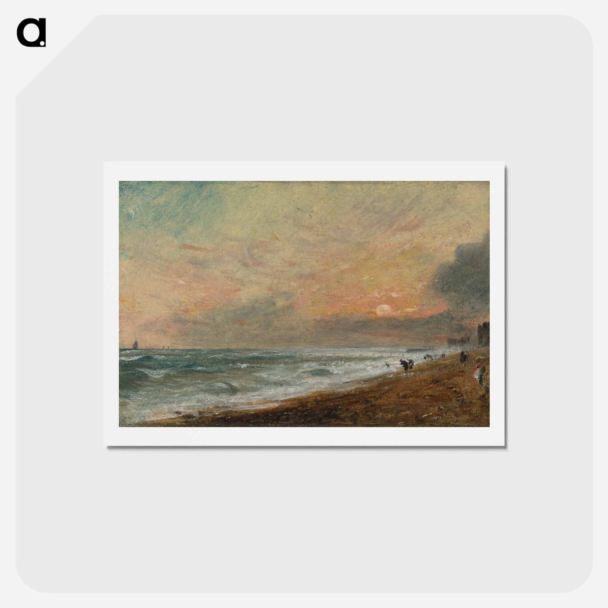 アートポストカード-Hove Beach
 - ジョン コンスタブル Postcard.