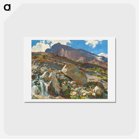 アートポストカード-Simplon Pass - ジョン シンガー サージェント Postcard.