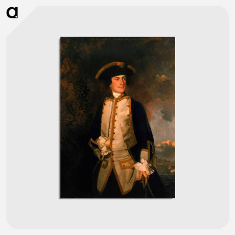 アートポストカード-Commodore the Honourable Augustus Keppel - ジョシュア レノルズ Postcard.