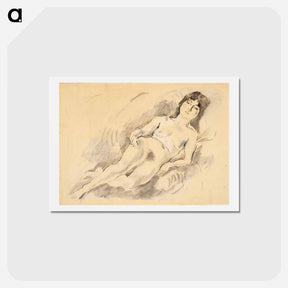 アートポストカード-Reclining Nude
 - ジュール パスキン Postcard.