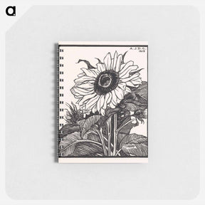 アートメモ帳-Sunflower - ユリー デ フラーハ Memo.
