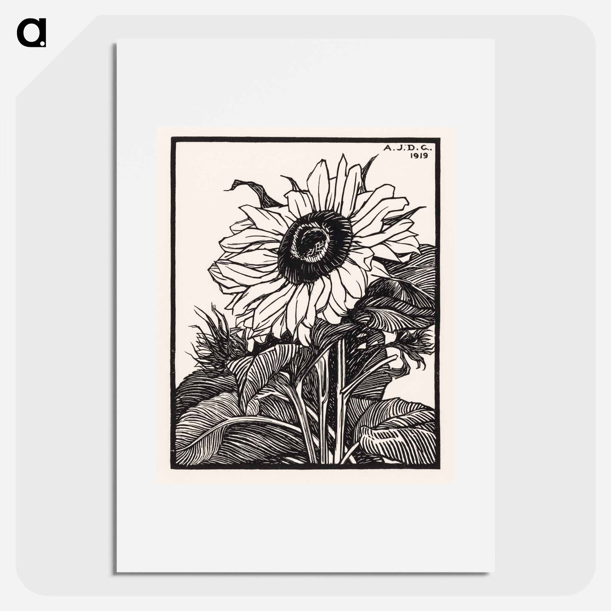 Sunflower - Julie de Grague Poster.