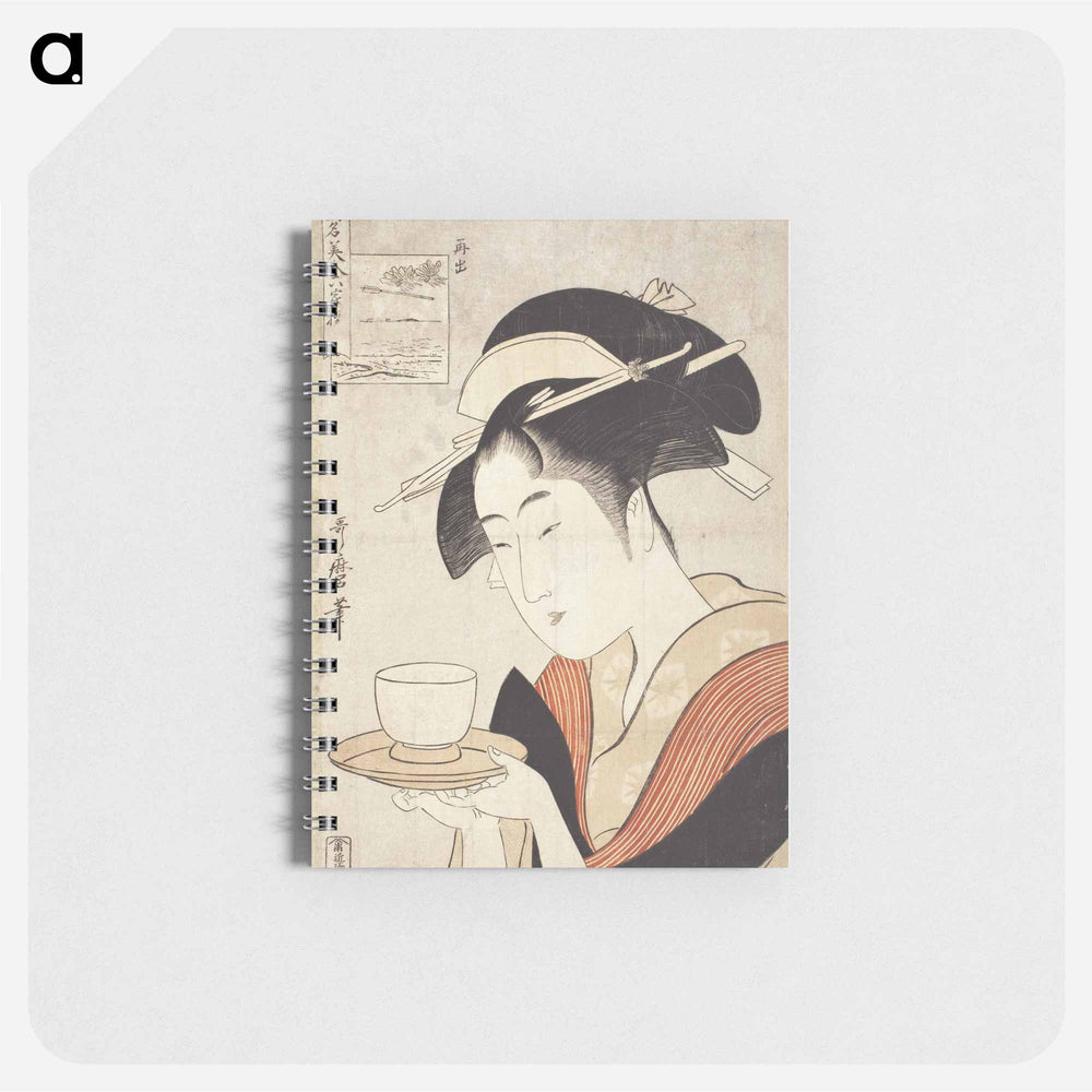 Appearing Again: The Courtesan Naniwaya Okita by Kitagawa Utamaro - 喜多川 歌麿 Memo.