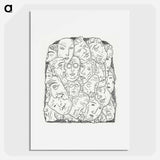 Maskers - Leo Gerstel Poster.