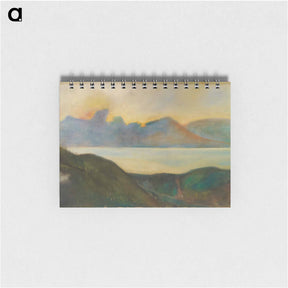 アートメモ帳-Oberitalienischer Gebirgssee - レッサー ユリィ Memo.