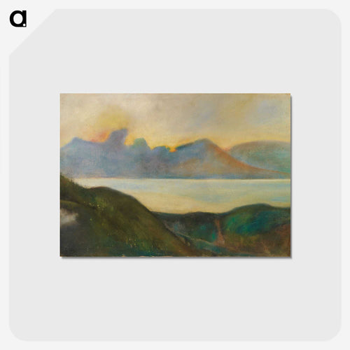 北イタリアの山岳湖 - レッサー ユリィ Postcard.