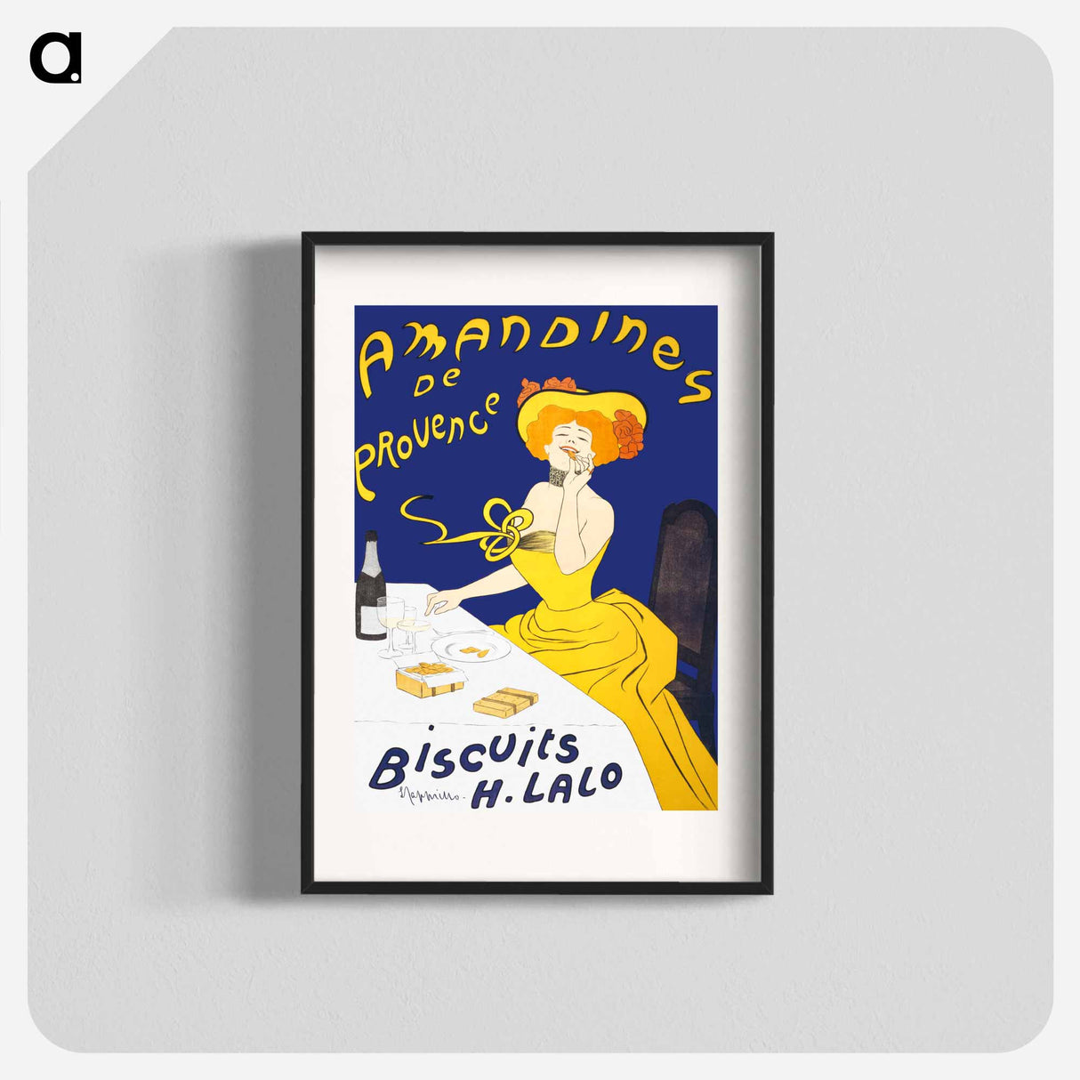 Woman eating almond cookies - Leonetto Cappiello Poster.