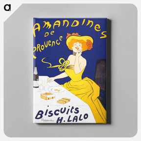 アートパネル-Woman eating almond cookies - レオネット カピエッロ Canvas.