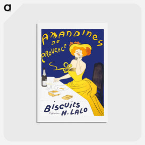 アートポストカード-Woman eating almond cookies - レオネット カピエッロ Postcard.