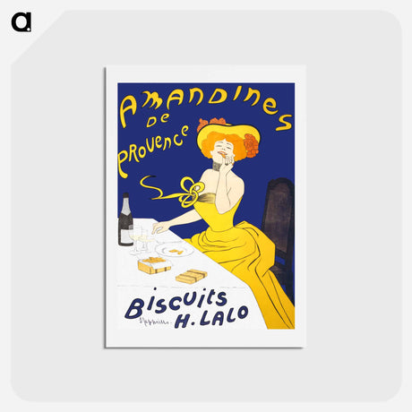 アートポストカード-Woman eating almond cookies - レオネット カピエッロ Postcard.