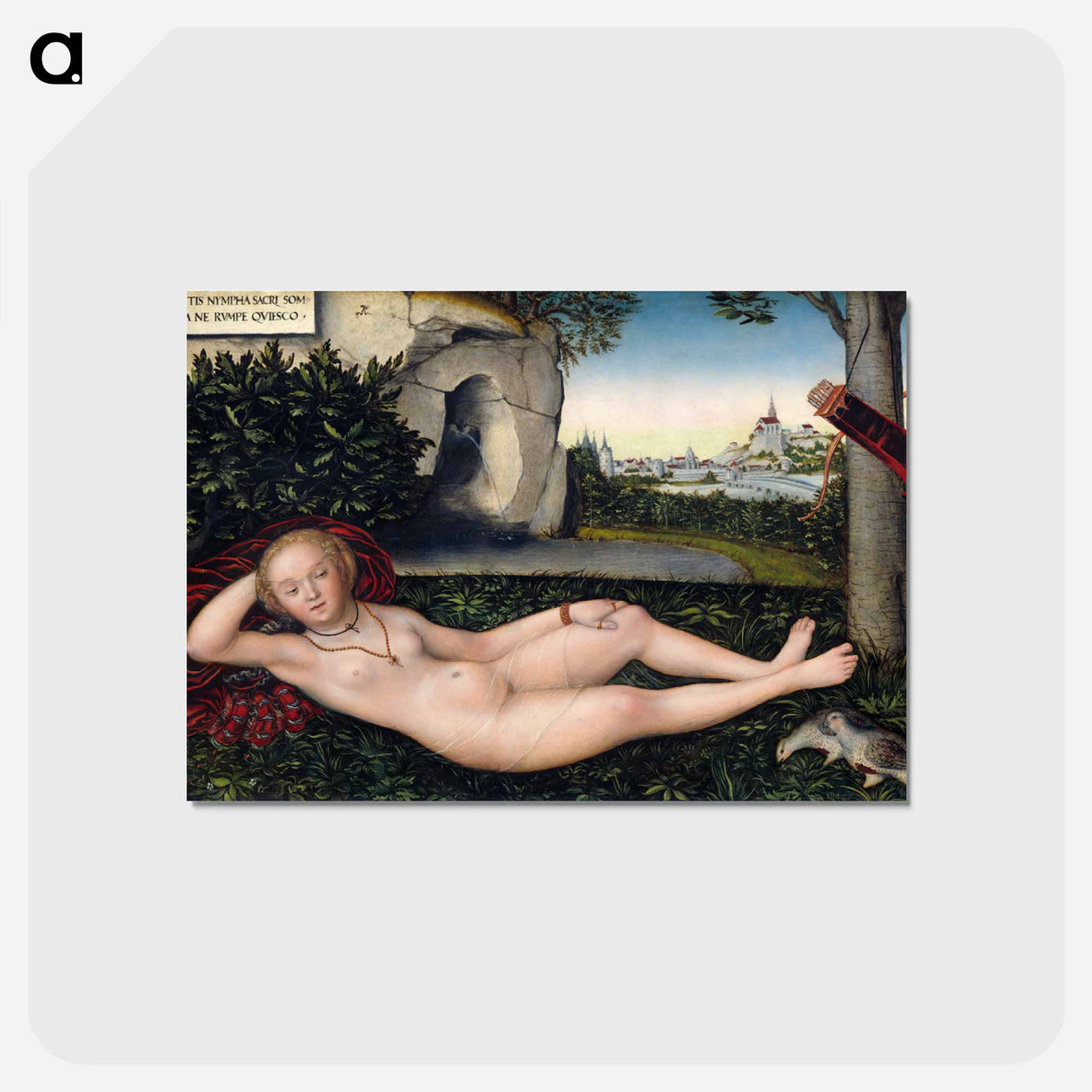 アートポストカード-The Nymph of the Spring
 - ルーカス クラナッハ Postcard.