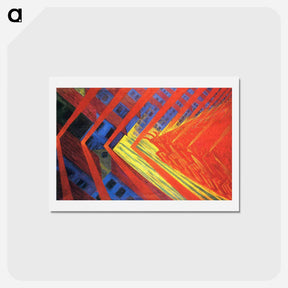 アートポストカード-Luigi Russolo La Rivolta 1911 - ルイージ ルッソロ Postcard.