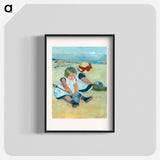 Children Playing on the Beach - Mary Cassatt Poster.