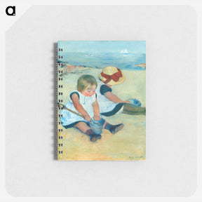 アートメモ帳-Children Playing on the Beach - メアリー カサット Memo.