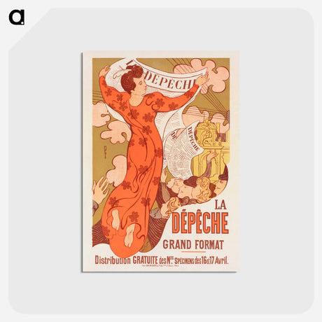 アートポストカード-La Dépêche de Toulouse - モーリス ドニ Postcard.