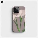 White Irises - Kazumasa Ogawa Phone Case.