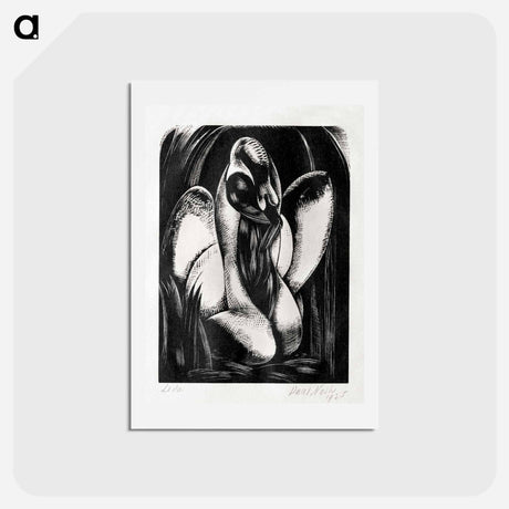 アートポストカード-Leda - ポール ナッシュ Postcard.