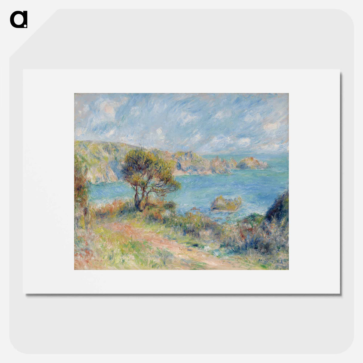 View at Guernsey - Pierre-Auguste Renoir Poster.