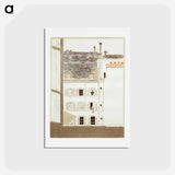 アートポストカード-House in the Courtyard
 - ピエール ボナール Postcard.