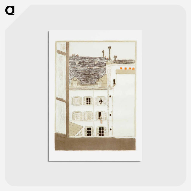 アートポストカード-House in the Courtyard
 - ピエール ボナール Postcard.