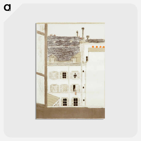 アートポストカード-House in the Courtyard
 - ピエール ボナール Postcard.