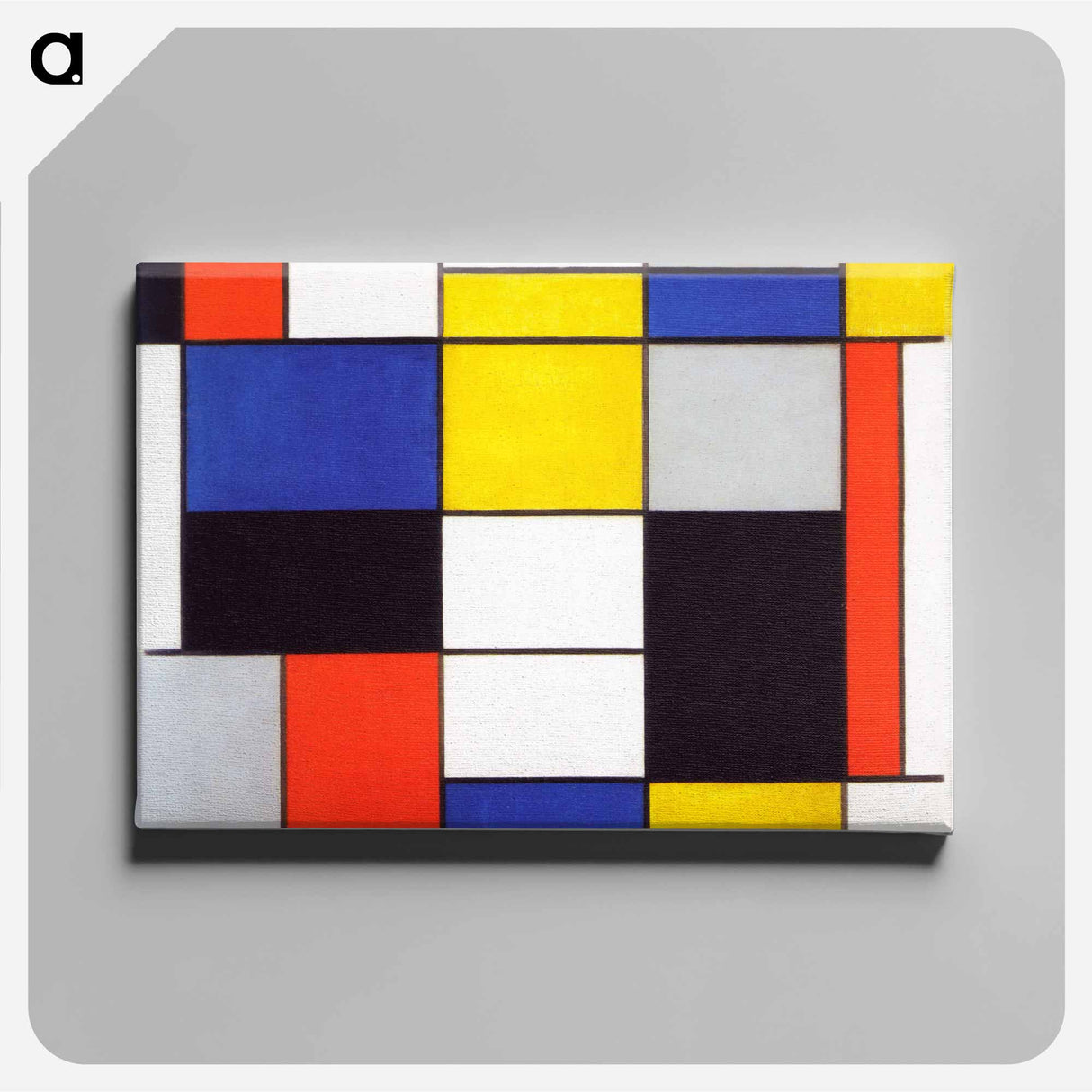 Composition A - Piet Mondrian Canvas.