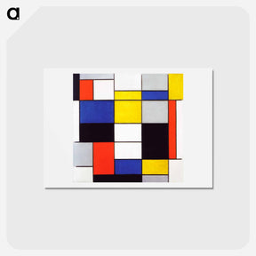アートポストカード-Composition A - ピエト モンドリアン Postcard.