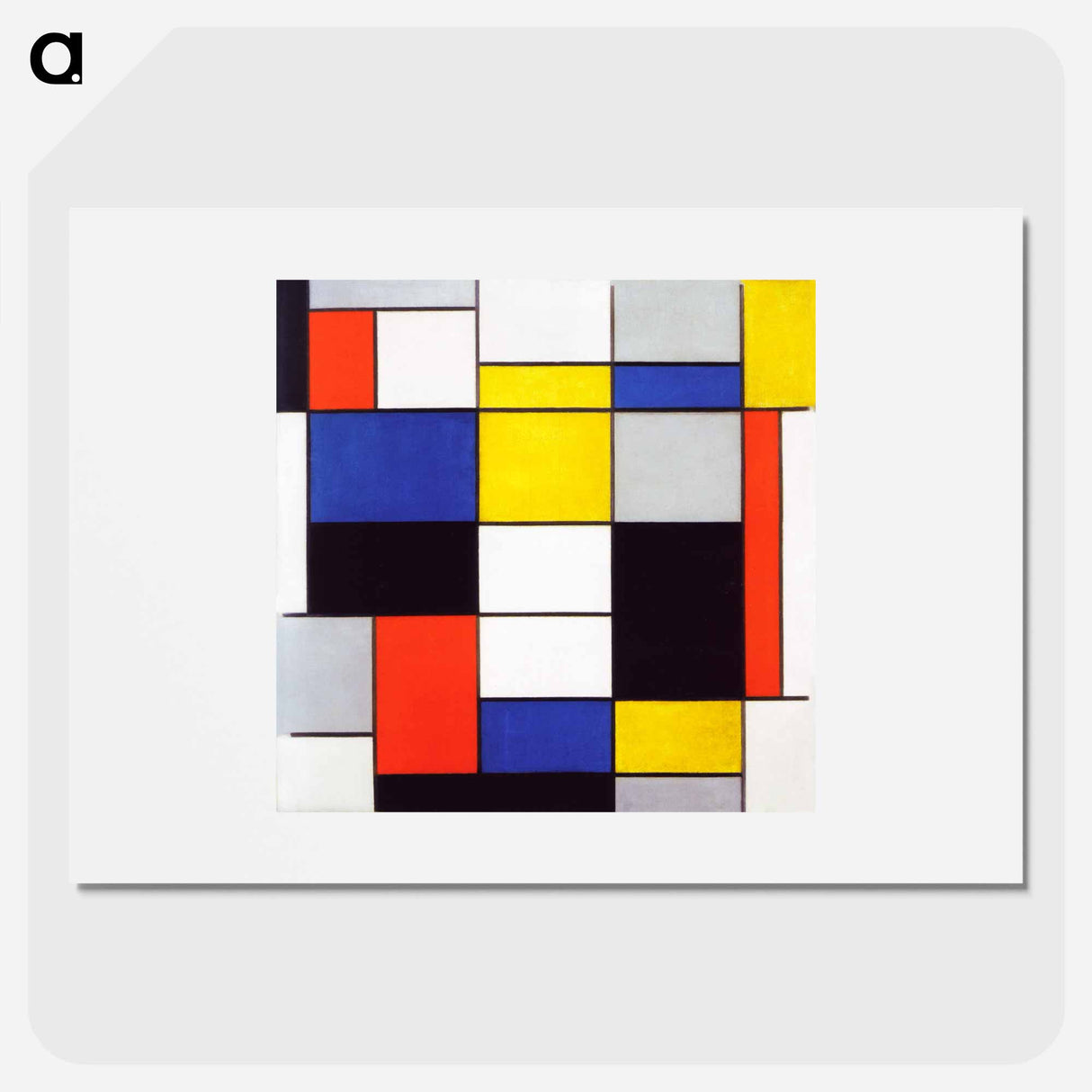 Composition A - Piet Mondrian Poster.