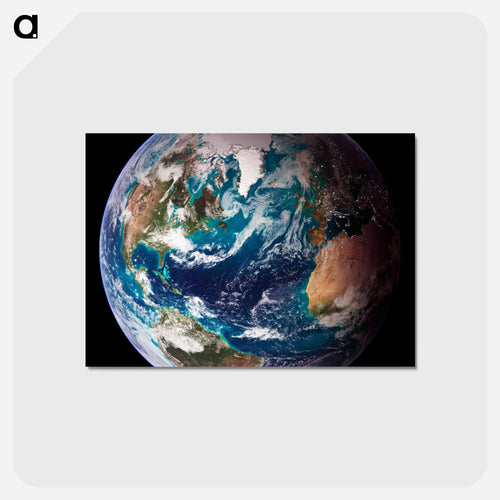 Blue Marble West
 - Earth Postcard.