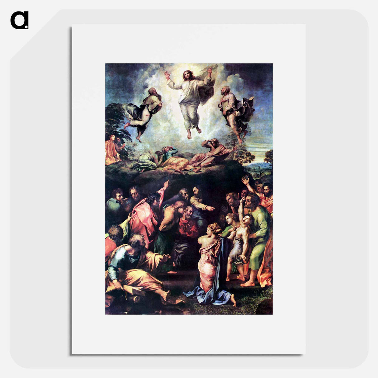 Raphael's Transfiguration - ラファエロ サンティ Poster.