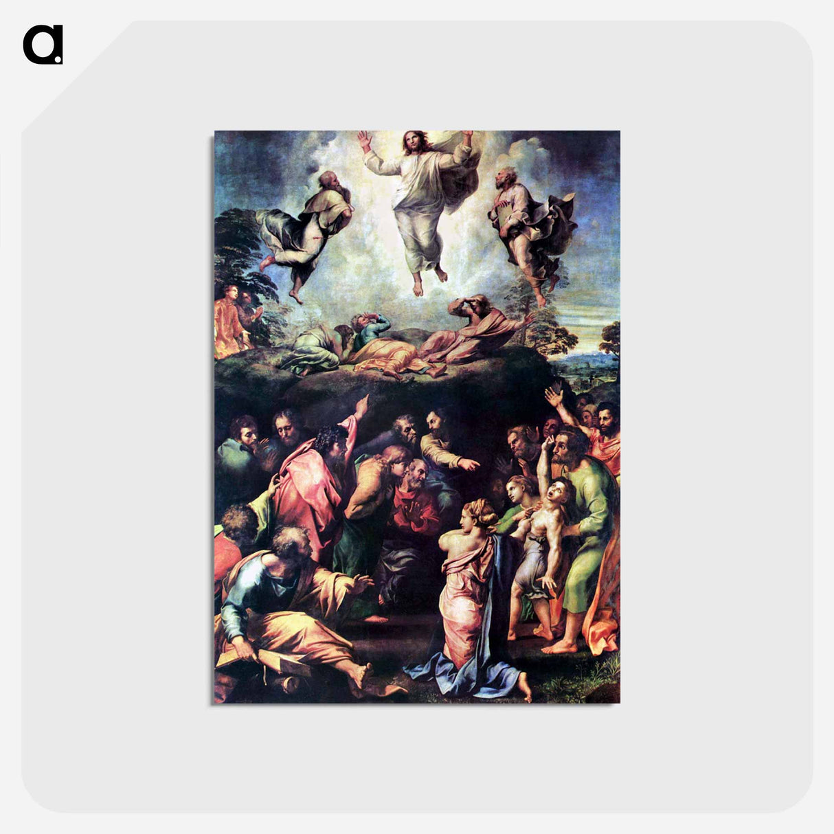Raphael's Transfiguration - ラファエロ サンティ Postcard.