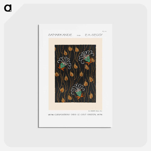 Art Deco Flower Pattern
 - サマルカンデ Postcard.