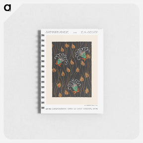 アートメモ帳-Art Deco Flower Pattern
 - サマルカンデ Memo.