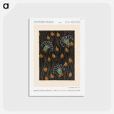アートポストカード-Art Deco Flower Pattern
 - サマルカンデ Postcard.