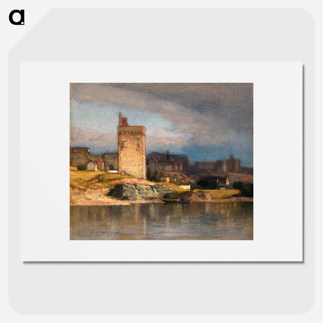サミュエル・コールマンのアートポスター・パネル『アヴィニョンの古塔(Old Tower at Avignon)』