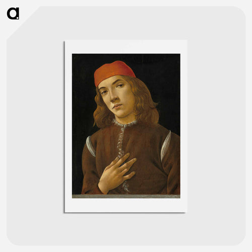 Portrait of a Youth - サンドロ ボッティチェッリ Postcard.