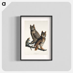 アートポスター-Great Horned Owl from Birds of America
 - アメリカの鳥たち Poster.