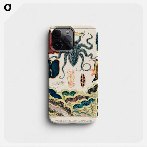 Barrier Reef Molluscs and Planarians - オーストラリアのグレートバリアリーフ Phone Case.