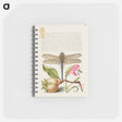 アートメモ帳-Dragonfly, Pear, Carnation, and Insect
 - 書道のお手本 Memo.