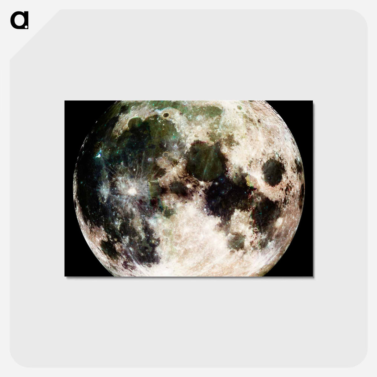 アートポストカード-Earth's Moon
 - ムーン Postcard.
