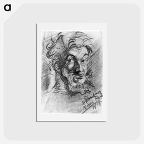 アートポストカード-Old Faun (self portrait) - テオ ファン ドゥースブルフ Postcard.
