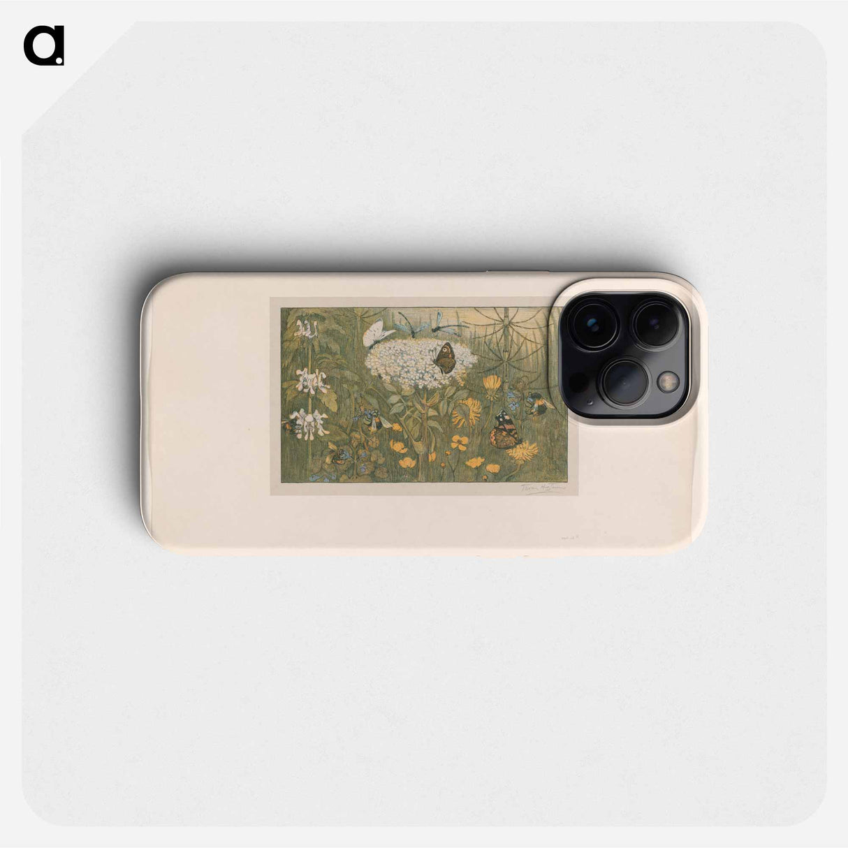 Bloemen en vlinders - テオ ヴァン ホイテマ Phone Case.