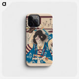 Ichikawa Danjuro IX as Soga no Goro - Toyohara Kunichika Phone Case.