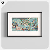 Recovering the Stolen Jewel from the Palace of the Dragon King - Utagawa Kuniyoshi Poster.