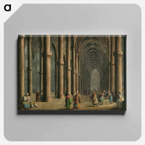 アートパネル-Cathedral at Tortosa - オスマン帝国領内の景色 Canvas.