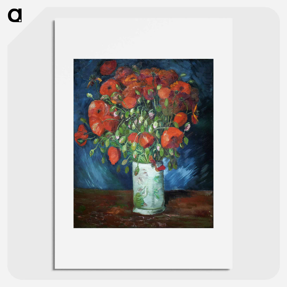 Vase with Poppies - フィンセント ファン ゴッホ Poster.