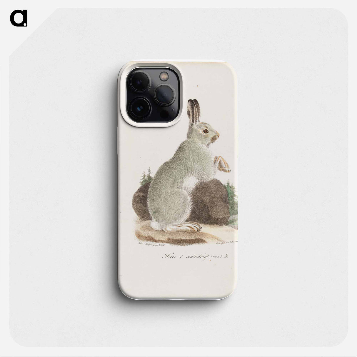 Jänis talviasussa, tidskrift för jägare och naturforskare -lehden kuvitusta - ヴィルヘルム フォン ライト Phone Case.