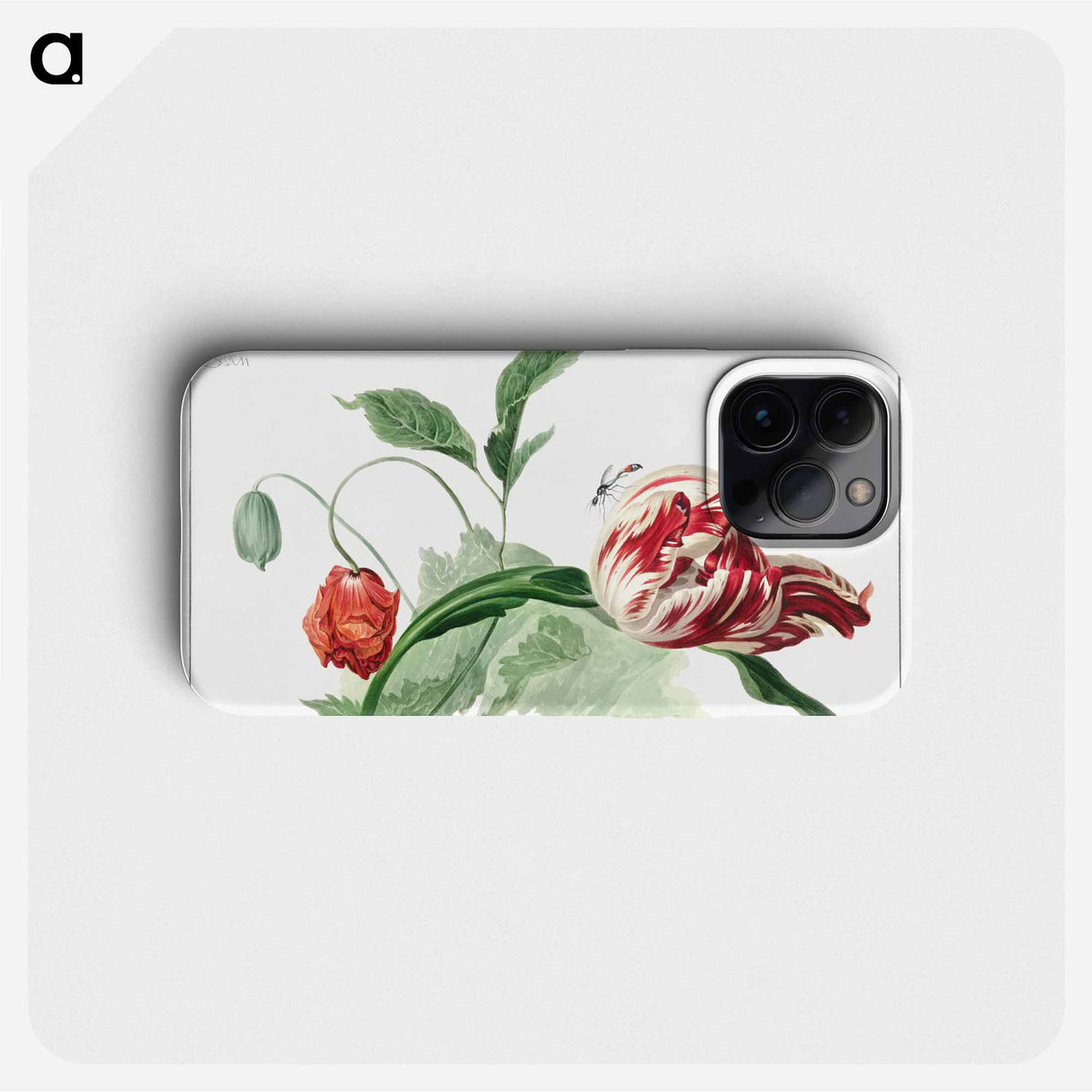 Tulip and a Poppy - Willem van Leen Phone Case.