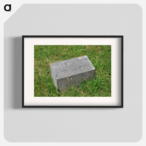 Gravestone of artist William Bliss Baker - ウィリアム ブリス ベイカー Poster.