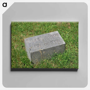 アートパネル-Gravestone of artist William Bliss Baker - ウィリアム ブリス ベイカー Canvas.